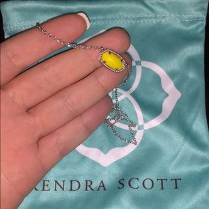 Silver and Yellow Kendra Scott Necklace